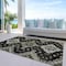 Homeroots 3' X 5' Black Ivory And Taupe Medallion Washable Indoor Outdoor Area Rug 588990 - alternate 3