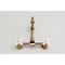Kingston Brass Two-Handle Wall Mount Bridge Kitchen Faucet, Antique Brass KS1263PX - alternate 6