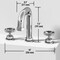 Vigo Hart Two Handle Three-Hole Widespread Bathroom Faucet in Chrome VG01305CH - alternate 4