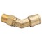 Mytee Products 45-DEGREE DOT Brass 3/8 inOD X 1/4 inNPT Male Non-Swivel Elbow Air Brake 5PK MP-ABF-45ELBOW3814 - alternate 5
