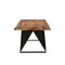 Homeroots 80" Brown and Black Solid Wood and Iron Live Edge Dining Table 565235 - alternate 5