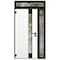 Vdomdoors Aluminum Door Cynex 6113 Natural Oak Entry Steel Metal Modern Painted W36+14xH80+14 Right Inswing CYNEX6113EXD-OAK-W36+14xH80+14-RH-I - alternate 3