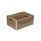 Homeroots Set of Three Natural Solid Wood And Metal Crate, 3PK 487674 - alternate 5