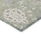 Homeroots 10' X 14' Artichoke Green Brown And Ivory Damask Washable Indoor Outdoor Area Rug 599393 - alternate 3