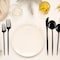 Smarty Had A Party Solid Black Moderno Disposable Plastic Dessert Spoons (480 Spoons), 480PK 9330-BTSP-CASE - alternate 5