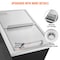 Vevor 18 inx12 inx14.5 in Drop in Ice Chest Ice Cooler Ice Bin Stainless Steel w/Cover FG-SKU10 - alternate 3