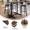 Flash Furniture 48" x 30" Tabletop, Seamless Surface Technology, Dark Brown, 22" x 30" Black Bar Height X-Bases ST-REC3048-WBR-T2230B-GG - alternate 4