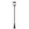 Z-Lite Hartwell 4-Light Outdoor Post Mounted Fixture, 10 in W x 116.75 H, Sand Black 5019PHBR-519P-BK - alternate 5