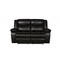 Homeroots 64in Brown Faux Leather Manual Reclining Love Seat 366305 - alternate 1