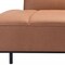 Homeroots 79" Brown Faux Leather Sofa With Black Legs 396461 - alternate 4