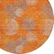 Homeroots 8' Orange Silver And Peach Round Polka Dot Washable Indoor Outdoor Area Rug 614685 - alternate 3