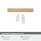 Amerock Metro 3 inch (76mm) Center-to-Center Champagne Bronze Cabinet Pull, 10PK 10VMP37289CZ - alternate 3