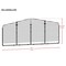Arrow Storage Products 20 x 9 ft Eggshell Rear Wall Kit for Steel Carport ECL2009EGXR - alternate 3