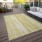 Homeroots 10' X 14' Gold Wheat And Ivory Botanical Leaves Washable Indoor Outdoor Area Rug 581983 - alternate 4