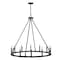 Jonathan Y Oberto 36" 12-Light Iron Classic Industrial Ring LED Chandelier, Oil Rubbed Bronze JYL7497A - alternate 7