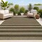 Jonathan Y Sutton Smart Jute Modern Geometric Boho Stripe Natural/Brown 4 ft. x 6 ft. Indoor/Outdoor Area Rug FXV205B-4 - alternate 1