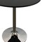 Homeroots 36" Black and Silver Wood and Metal Pedestal Base Round Top Dining Table 555151 - alternate 2