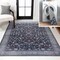 Jonathan Y Kemer All-Over Persian Non-Slip Machine-Washable Black/Blue 4 ft. x 6 ft. Area Rug WSH104D-4 - alternate 1