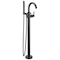 Delta Trinsic Single Handle Floor Mount Tub Filler Trim with Hand Shower T4759-BLFL - alternate 1