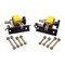 Mytee Products 1 1/2inx7ft Yellow Ladder Rack Ratchet Straps with J-Hook (Pair) Round 500 lbs RS-LR-Square-Y - alternate 6