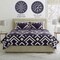 Lavish Home 3-Piece Queen Quilt Bedding Set - Bedspread and 2 Pillow Shams with Geometric Pattern, Navy/White 66-003-PRT-GQ - alternate 5