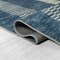 Jonathan Y Vichy Geometric Striped Non-Slip Machine-Washable Blue/Cream 5 ft. x 8 ft. Area Rug WSH122D-5 - alternate 3