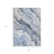 Homeroots 9' X 12' Blue And Silver Abstract Washable Indoor Outdoor Area Rug 618422 - alternate 4