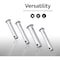 Neiko 60 Piece Clevis Pins Assortment Kit, 3/32 in, 1/8 in, and 5/32 in Hole Sizes 50414A - alternate 3