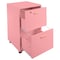 Lavish Home 2 Drawer Wood File Cabinet Filing Cabinet with Lock Rolling File Cabinet for Under Desk Storage 80-FC-4-PK - alternate 6