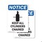 Signmission Keep All Cylinders Chained Sign With Symbol, 10 in W x Rectangle, Vinyl Decal OS-2PACK-NS-D-1014-V-13782 - alternate 5