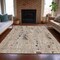 Homeroots 10' X 14' Linen And Gold Abstract Washable Indoor Outdoor Area Rug 631184 - alternate 2