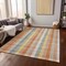 Homeroots 10' X 14' Peach Ivory And Orange Plaid Washable Indoor Outdoor Area Rug 613986 - alternate 4