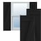 Ekena Millwork True Fit PVC Three Board Joined Board-n-Batten Shutters w/Z-Bar, Black , 16 1/8W x 42H, PR TFP102BBF16X042BL - alternate 1