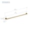 Kibi Bathroom Safety 36 In L, 1.25 In Dia., Stainless Steel Shower Grab Bar, Concealed Screws KGB1136BB - alternate 4