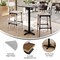 Flash Furniture 30"x24" Tabletop, Seamless Surface Technology, Gray Faux Concrete with 22x22 Black Bar Height X-Base ST-REC2430-CMGY-T2222B-GG - alternate 6