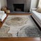 Homeroots 3' X 5' Taupe Gray And Brown Abstract Washable Indoor Outdoor Area Rug 582806 - alternate 4