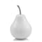 Homeroots White Medium Pear Shaped Aluminum Accent Home Decor 383744 - alternate 3