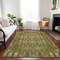 Homeroots 3' X 5' Olive Green Taupe And Beige Moroccan Washable Indoor Outdoor Area Rug 577205 - alternate 4