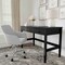 Martha Stewart Rhett Home Office 3 Drawer Desk w/Tapered Legs in Black w/Oil Rubbed Bronze Hardware NAN-PS-23504-BK-BK-MS - alternate 4