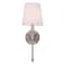 Jonathan Y Olivia 6.5 in. 1-Light Contemporary Traditional Candlestick Metal/Crystal LED Vanity Light w/Fabric JYL9920D - alternate 4