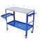 Edendirect 36inx18in Steel Welding Table with Lockable Casters, Tool Tray, and 5/8-Inch Fixture Holes ED-W465P176039 - alternate 5