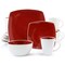Gibson Elite Soho Lounge 16 Piece Stoneware Dinnerware Set in Red 78937.16 - alternate 5