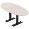 Skutchi Designs 6 Person Conference Table With Power Unit | 6' Boval Table | Harmony Series HAR-BOVL-36X72-T.BK-K458-NA - alternate 1