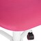 Homeroots Pink and White Adjustable Height Swivel Rolling Office Chair 719265 - alternate 3