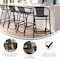 Flash Furniture Lila  Commercial Grade Black Rattan Indoor-Outdoor Restaurant Barstool, PK4 4-SDA-AD632032R-BK-GG - alternate 7