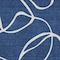 Homeroots 3' X 5' Navy Blue And Ivory Abstract Washable Indoor Outdoor Area Rug 597493 - alternate 2