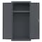 Sandusky Lee Wardrobe Storage Cabinet, 72 in H, 36 in W, 24 in D, Swing, Keyed, Dark Gray, 1 Shelves, 0 Drawers CAW1362472-02 - alternate 5