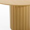 Homeroots 52" Brown Solid Wood Pedestal Base Round Top Dining Table 720988 - alternate 4