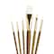 Princeton RealValue Brush Set, White Taklon Bristles, Short Handle Mixed Media Paintbrush, 6-Piece Set, 2PK PR9140 - alternate 2