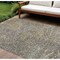 Homeroots 9' X 12' Ivory Gray And Black Abstract Washable Indoor Outdoor Area Rug 596822 - alternate 1